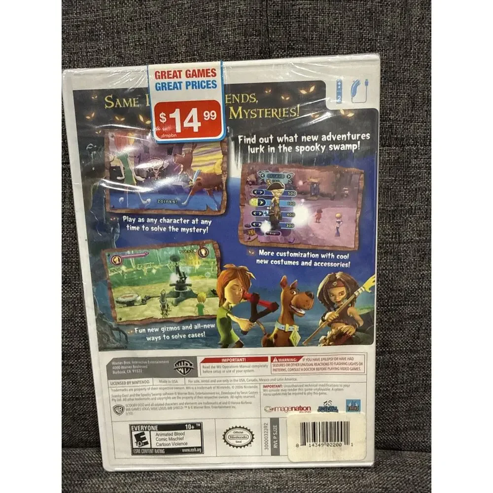 Scooby-Doo and the Spooky Swamp (Nintendo Wii, 2010) New/Sealed